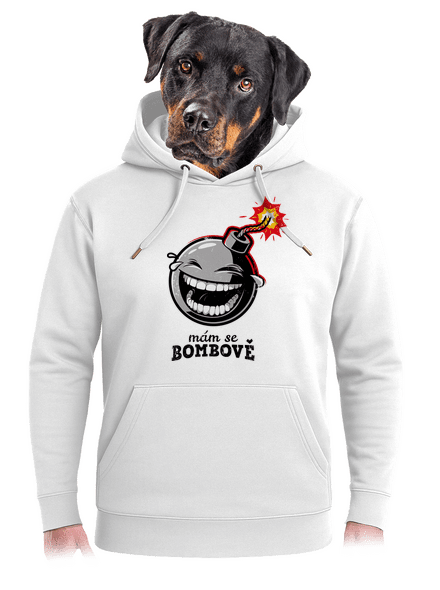 Mám se bombově unisex mikina premium Snowwhite