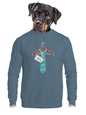 Nechci se vázat unisex mikina bez kapuce Nordic Blue