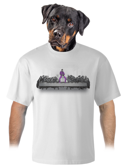Jesus a Lebowski unisex tričko oversized White
