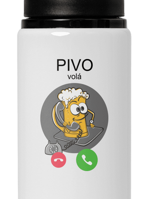 Pivo volá lahev na vodu White