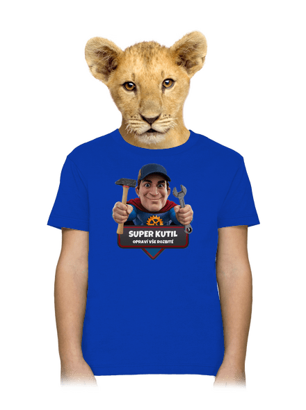 Super táta dětské tričko Royal Blue