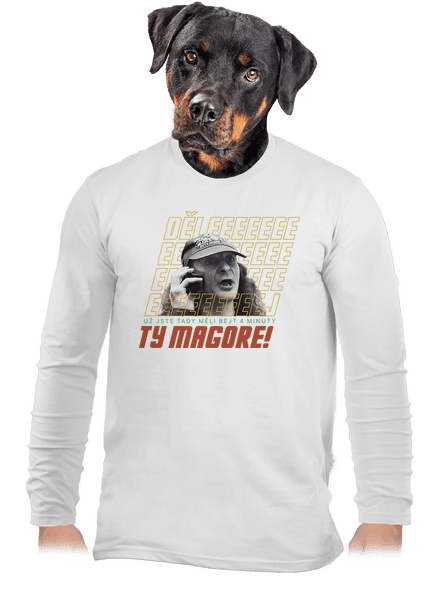 B18: Jiří Kára pánské dlouhý rukáv White