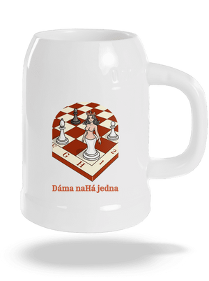 Dáma nahá jedna půllitr White