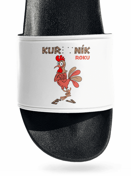 Kur(ev)ník roku pantofle White