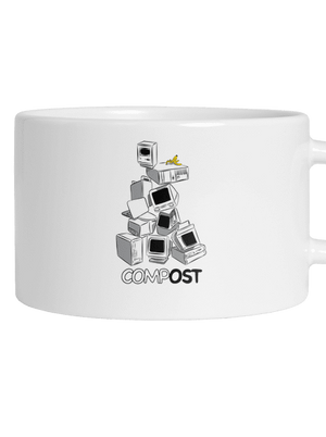 Compost hrnek makronka White