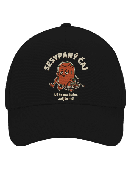 Sesypaný čaj kšiltovka baseballka Black
