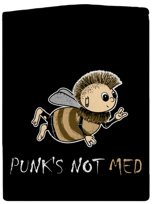 Punks Not Med dámská mikina na zip Black