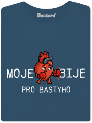 Moje srdce bije dámské tričko premium Petrol Blue