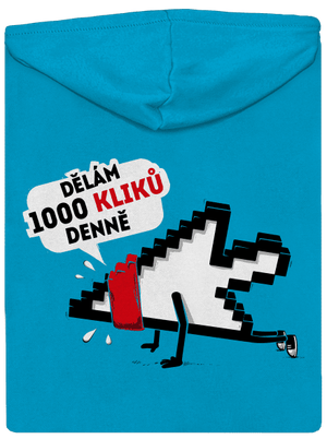 Klikař dámská mikina na zip Blue Atol