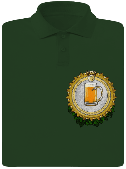 Pivní horoskop: Štír pánská polokošile Bottle Green Mal