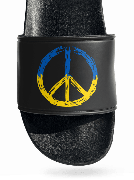 Ukrajina - Peace pantofle Black