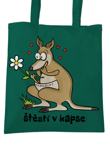 Štěstí v kapse taška Bottle Green WM
