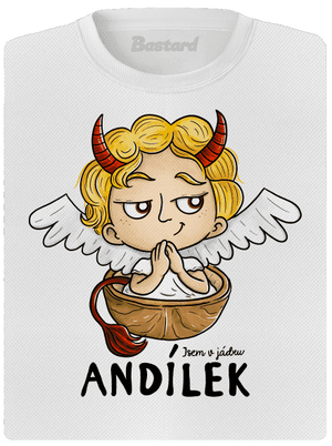 Andílek dámské sportovní tričko White