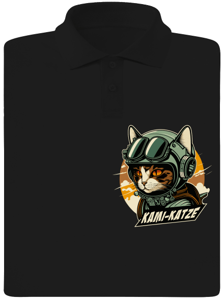 Kami-Katze pánská polokošile Black