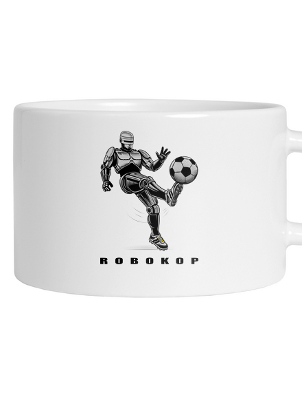 Robokop hrnek makronka White