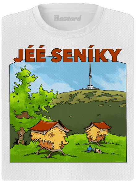 Jeseníky dámské sportovní tričko White