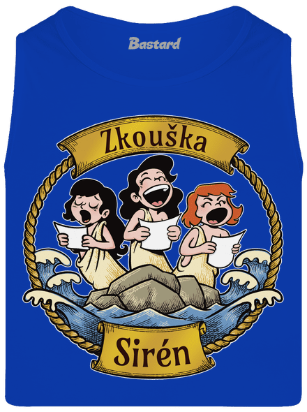 Zkouška sirén pánské tílko Royal Blue