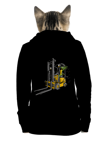 Ještěrka  dámská mikina na zip Black