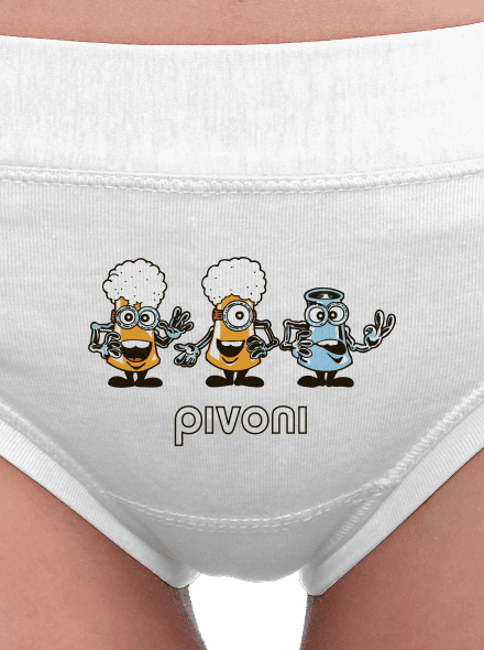 Pivoni dámské kalhotky White