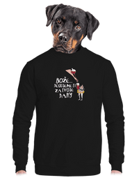 unisex mikina bez kapuce