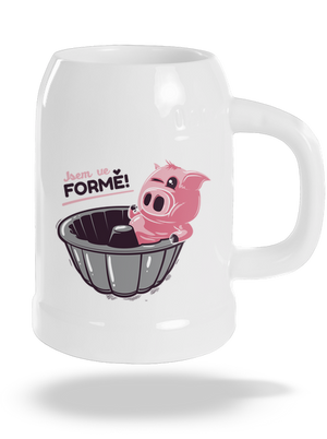 Ve formě půllitr White