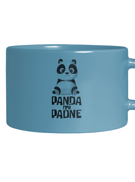 Panda mi padne hrnek makronka Blue Macaron