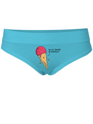 Zmrzlina - tyrkysové kalhotky