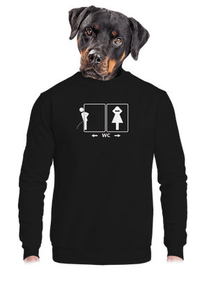 unisex mikina bez kapuce