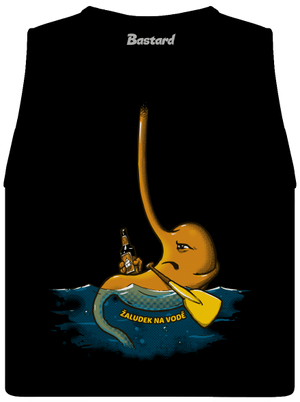 Žaludek na vodě dámské tílko volné Black