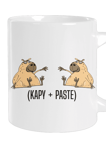 Kapy paste velký hrnek White