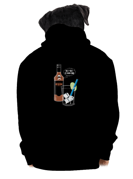 Rum a Cola pánská mikina na zip Black