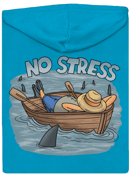 No stress dámská mikina na zip Blue Atol