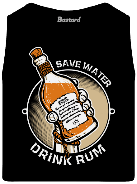 Save Water pánské tílko Black