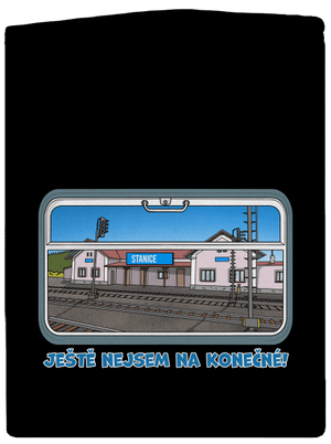 Nejsem na konečné pánská mikina na zip Black