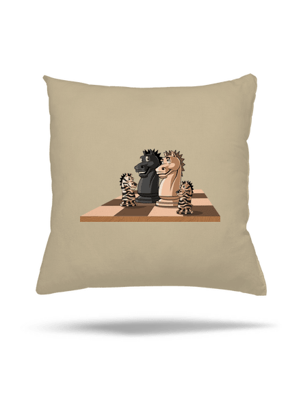 Šachová rodina polštář Beige