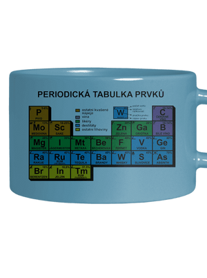Periodická tabulka hrnek makronka Blue Macaron