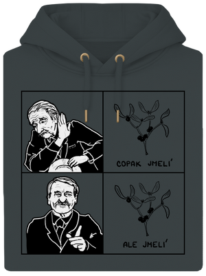 Cimrman: Copak jmelí unisex mikina premium Charcoal