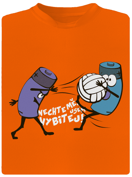 Vybitej dětské sportovní tričko Neon Orange