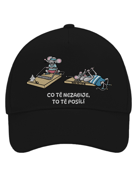 Co tě nezabije kšiltovka baseballka Black