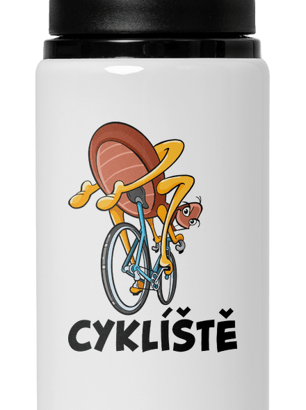 Cyklíště lahev na vodu White