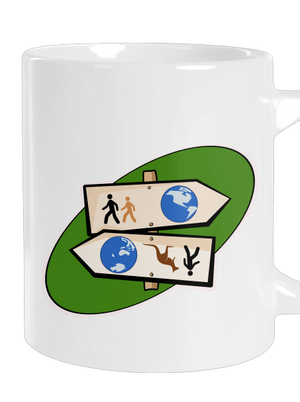 Dálkový pochod velký hrnek White