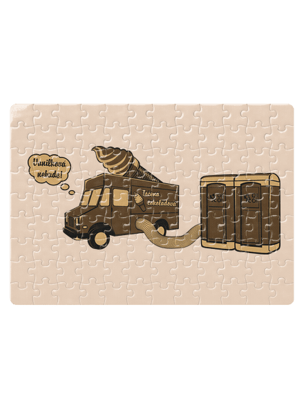 Točená čokoládová puzzle White