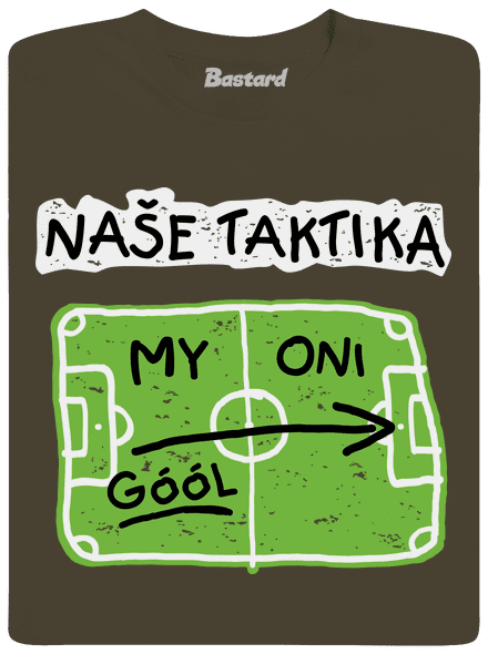 Naše fotbalová taktika pánské dlouhý rukáv Urban Khaki