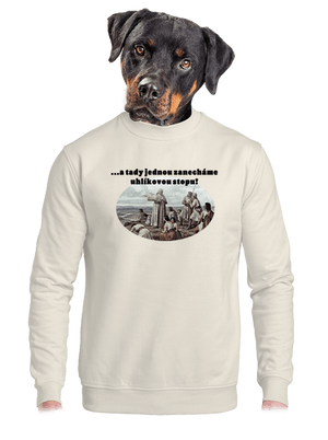 unisex mikina bez kapuce