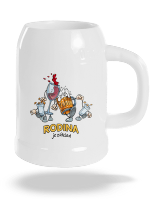 Rodina je základ půllitr White