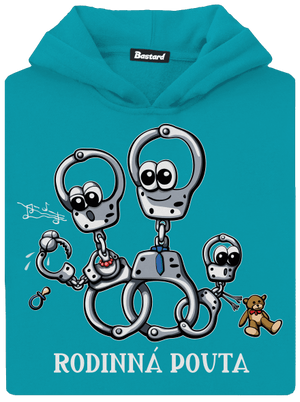 Rodinná pouta dětská mikina klokanka Hawaiian Blue