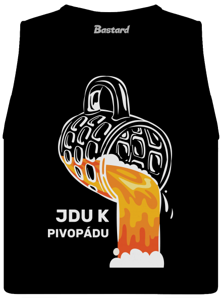 Pivopád dámské tílko volné Black
