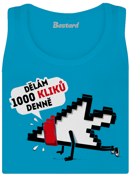 Klikař dámské tílko klasické Blue Atol