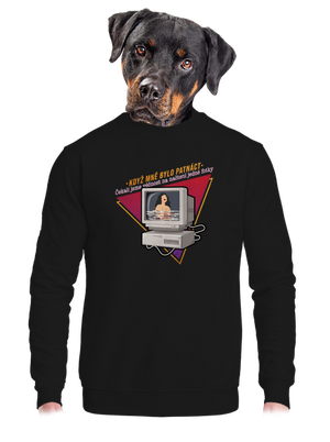 unisex mikina bez kapuce