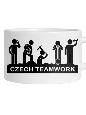 Czech Teamwork hrnek makronka White